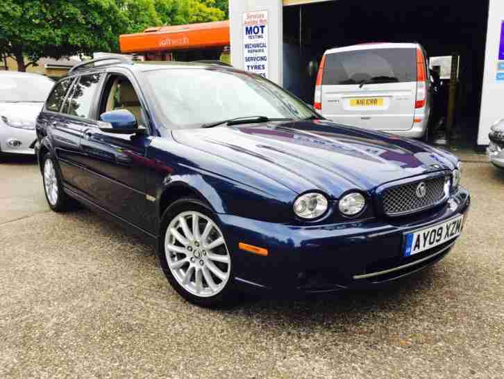 2009 JAGUAR X TYPE 2.0d S ESTATE BARLEY LEATHER REAR PARKING