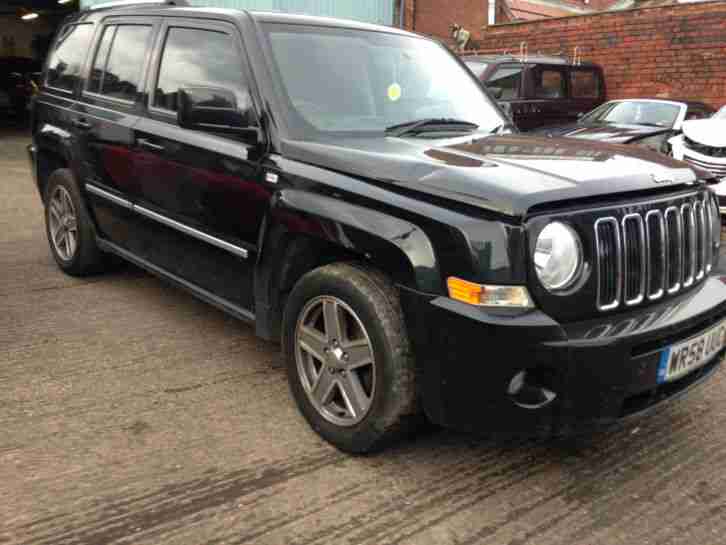 2009 JEEP PATRIOT S-LIMITED BLACK SALVAGE DAMAGE REPAIRABLE CAT D 51K