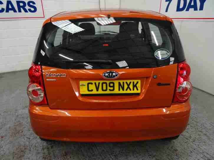 2009 KIA PICANTO CHILL AUTO ORANGE 1.1 PETROL 5 DOOR AUTOMATIC HATCHBACK