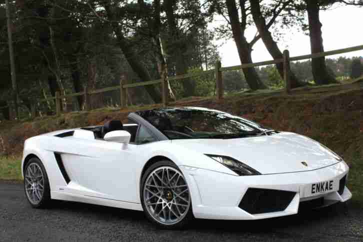 2009 LAMBORGHINI GALLARDO CONVERTIBLE LP560 WHITE FACELIFT 19K AUTOMATIC