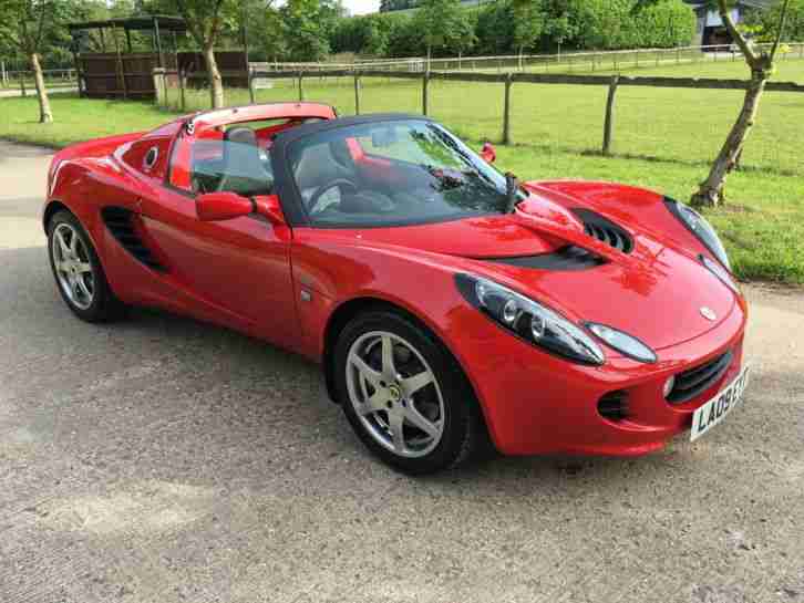 2009 LOTUS ELISE 134 S TOURING RED BLACK LEATHER 8600 MILES FULL SERVICE HISTORY