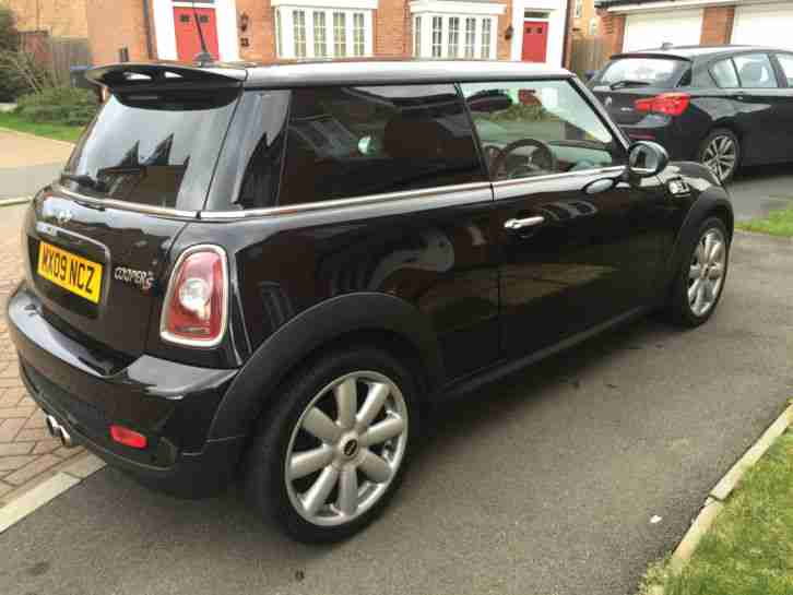 2009 COOPER S BLACK LEATHER INTERIOR