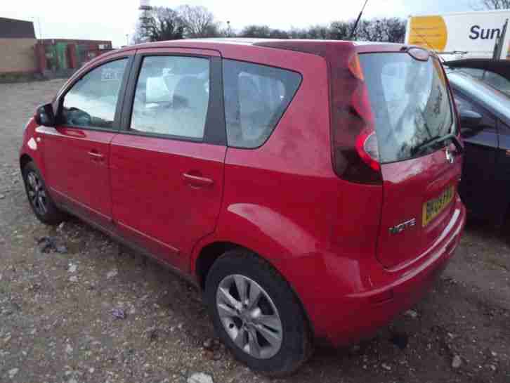 2009 NISSAN NOTE DCI DAMAGED REPAIRABLE SALVAGE