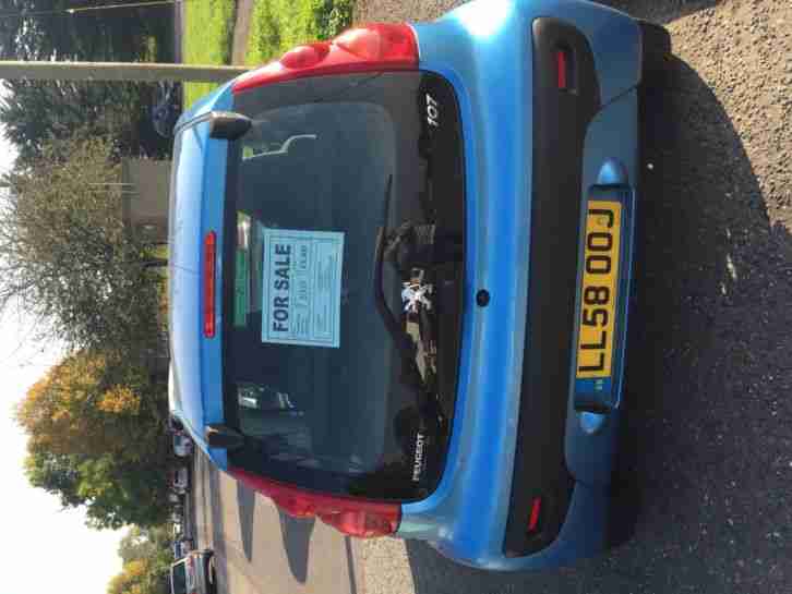 2009 PEUGEOT 107 URBAN BLUE