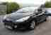 2009 PEUGEOT 307CC ALLURE CONVERTIBLE 1.6 BLACK, RED BLACK LEATHER INTERIOR