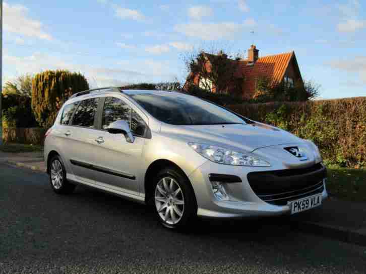 2009 Peugeot 308 1.6 HDI 90 SR 5DR TURBO DIESEL ESTATE ** SAT NAV * FULL HIST...