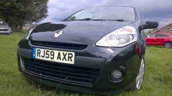 2009 RENAULT CLIO 1.2 EXTREME BLACK 3 DOOR 5 SPEED MANUAL 38 THOUSAND MILES