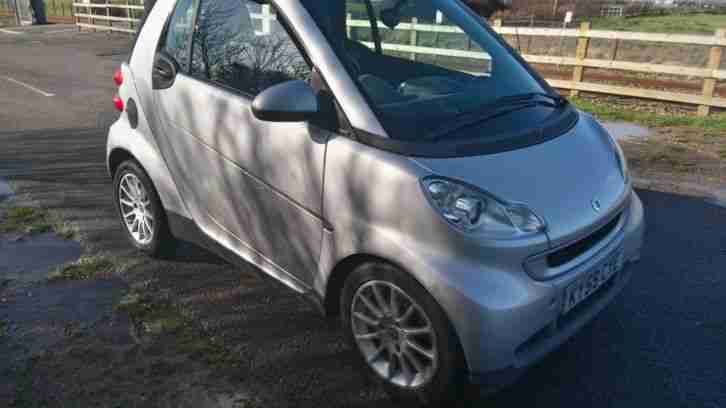 2009 SMART FORTWO 1.0 CONVERTIBLE SILVER