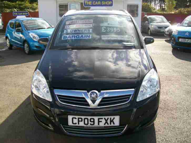 2009 VAUXHALL ZAFIRA 1.6i Active 7 SEAT TWO OWNERS AND BEST COLOUR BLACK