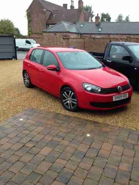 2009 VOLKSWAGEN GOLF SE BLUEMOTION TDI RED