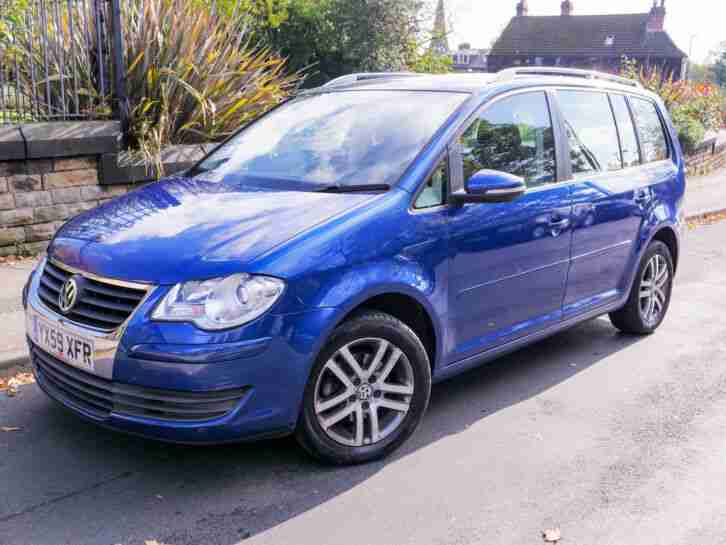 2009 Volkswagen Touran 1.9 TDI SE 5dr (7 Seats) Blue LOW MILEAGE