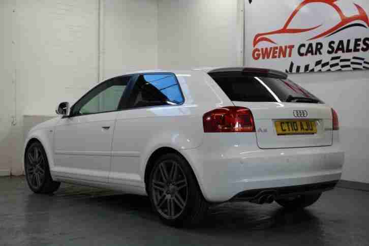 2010 10 AUDI A3 2.0 TDI S LINE WHITE SPECIAL EDITION 3D 138 BHP DIESEL