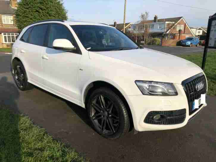 2010 (10) Audi Q5 2.0 TDI S Line Plus Black Edition Auto White Leather Pan Roof