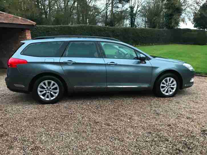 2010/10 Citroen C5 Airdream 1.6HDi VTR+ NAV Diesel 5 Door Estate GREY METALLIC