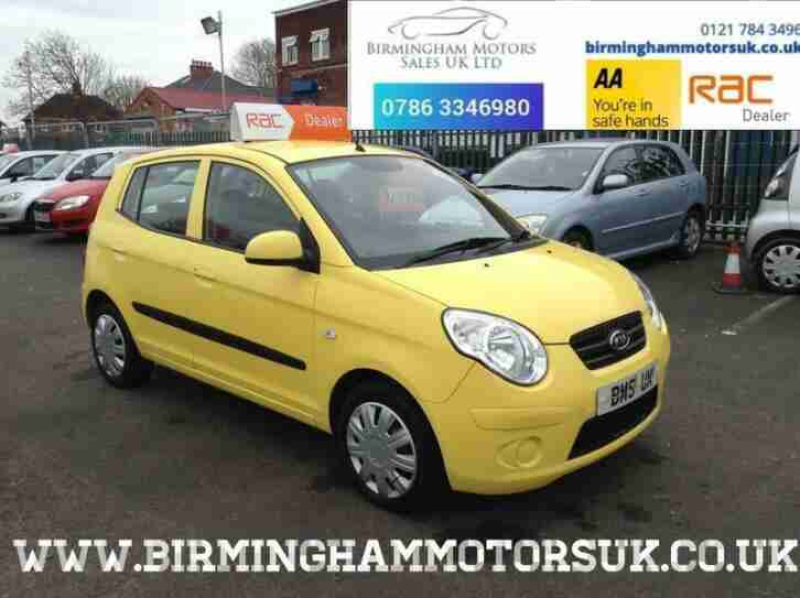 2010 (10 Reg) Kia Picanto 1.1 STRIKE 5DR Hatchback YELLOW + LOW MILES