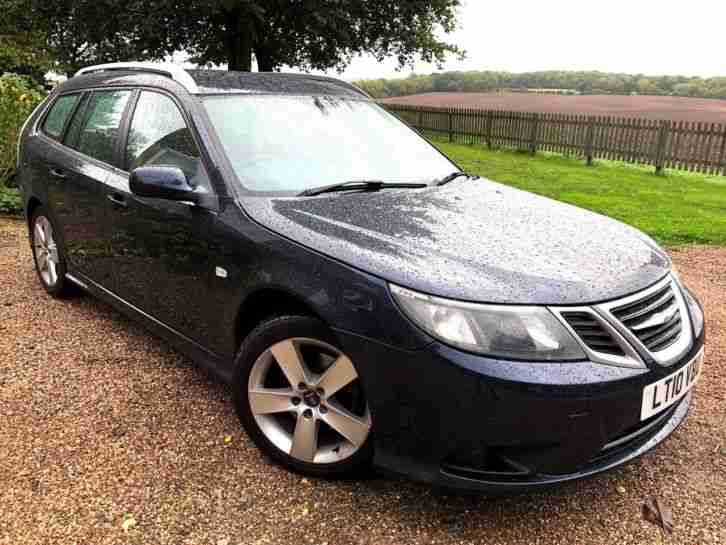 2010 10 SAAB 9 3 TURBO EDITION 1.9 TID 150 ESTATE BLUE DIESEL 2 OWNERS Long MOT