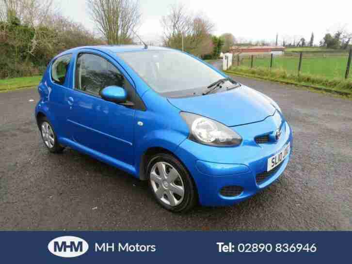 2010 10 TOYOTA AYGO 1.0 BLUE VVT I 3DR ONLY 60,000 MILES LOW INS. MOT DEC 20