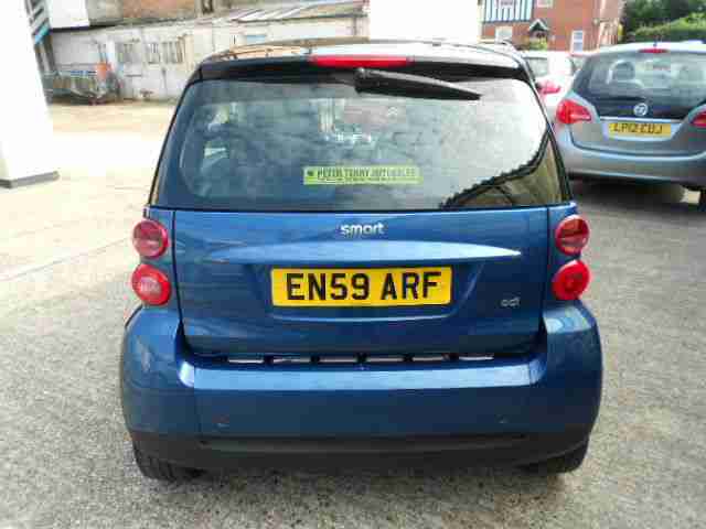 2010 (59) Smart fortwo 0.8cdi ( 54bhp ) Passion Automatic Diesel