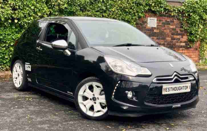 2010 60 CITROEN DS3 1.6 BLACK AND WHITE 3D 120 BHP, WARRANTYMOT, 2 KEYS,