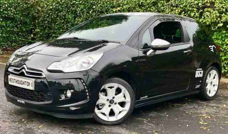2010 60 CITROEN DS3 1.6 BLACK AND WHITE 3D 120 BHP, WARRANTYMOT, 2 KEYS,