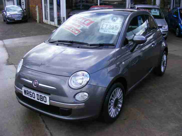 2010 60 Fiat 500 1.2 (69bhp) AUTOMATIC LOUNGE, £20 Tax, Demo + One Owner