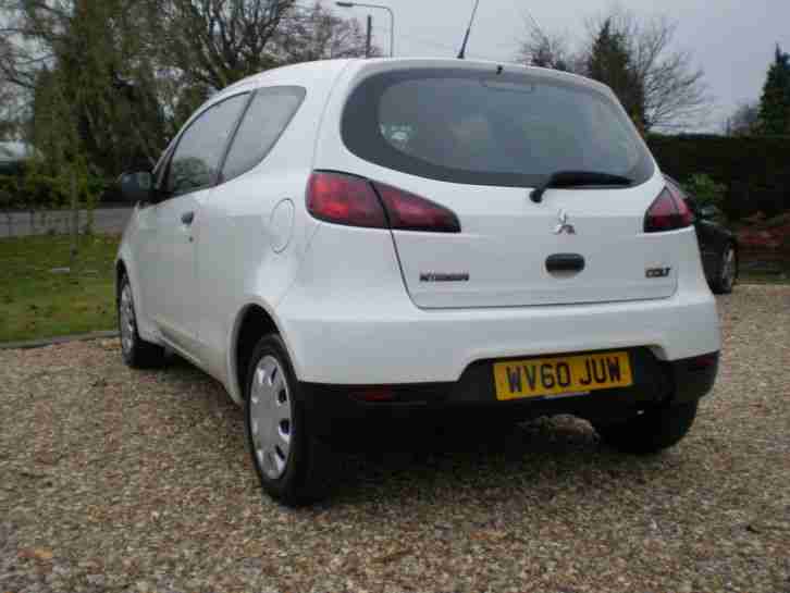 2010 60 MITSUBISHI COLT 1.1 CZI IMMACULATE 36,000 FSH 50 MPG LIKE CORSA FIESTA