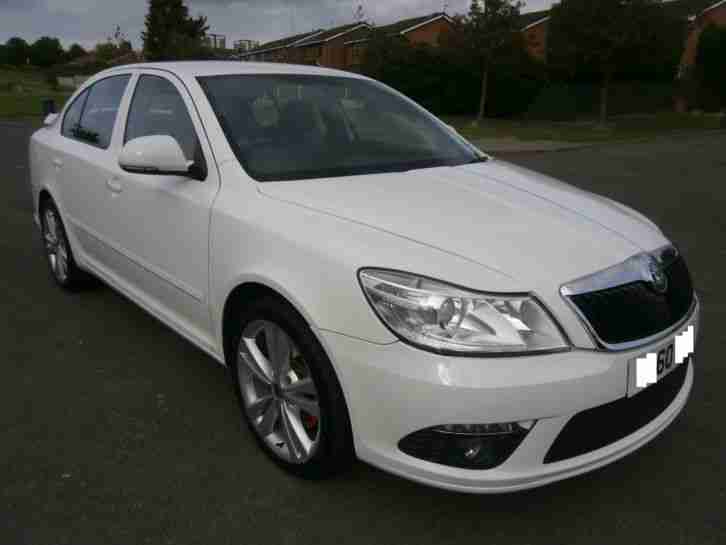 2010 60 SKODA OCTAVIA 2.0 TDI CR VRS WHITE MANUAL HATCHBACK 1 OWNER EX POLICE
