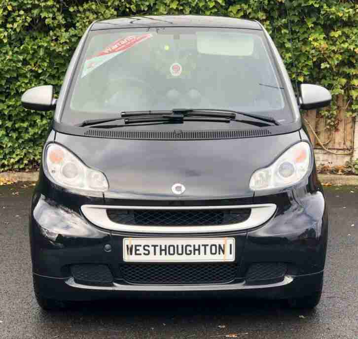 2010 60 SMART FORTWO 1.0 PASSION MHD 2D AUTO 71 BHP, MOT OCTOBER 2020, WARRANTY.