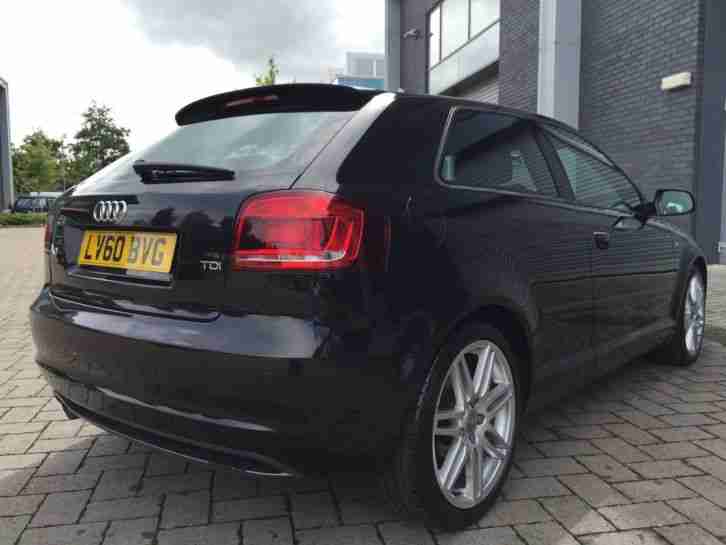 2010 AUDI A3 2.0 TDI S LINE 3DR, MANUAL, DIESEL,