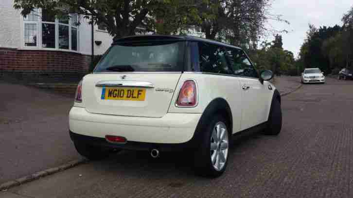 2010 BMW MINI COOPER D WHITE 6 SPEED MANUAL 3 DOOR DIESEL 1.6 chilli pack