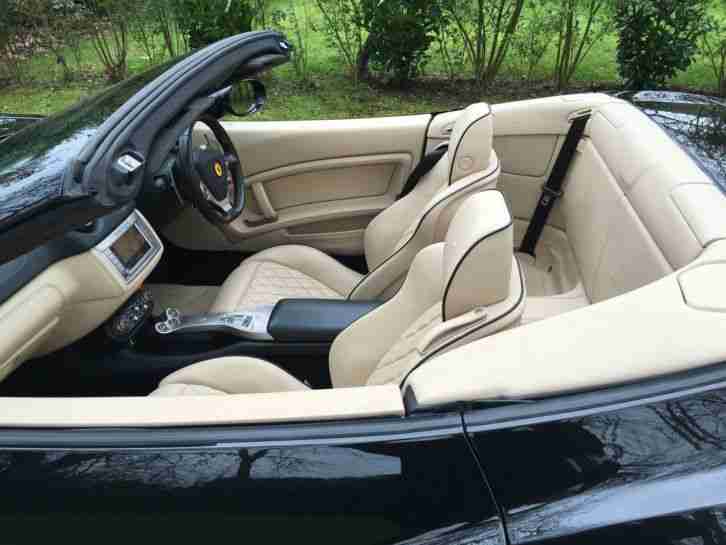 2010 FERRARI CALIFORNIA 2 PLUS 2 S-A BLACK/SABBIA 19600 MLS FFSH VERY HIGH SPEC