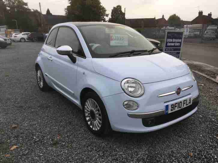 2010 Fiat 500 1.2 LOUNGE blue (3 Months AA Warranty)