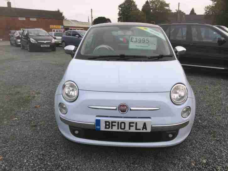 2010 Fiat 500 1.2 LOUNGE blue (3 Months AA Warranty)