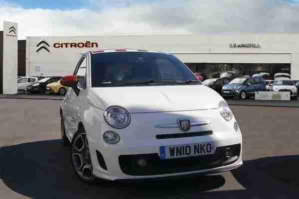 2010 Fiat Abarth 500 1.4 T-Jet 135 3-Door Hatchback Whi