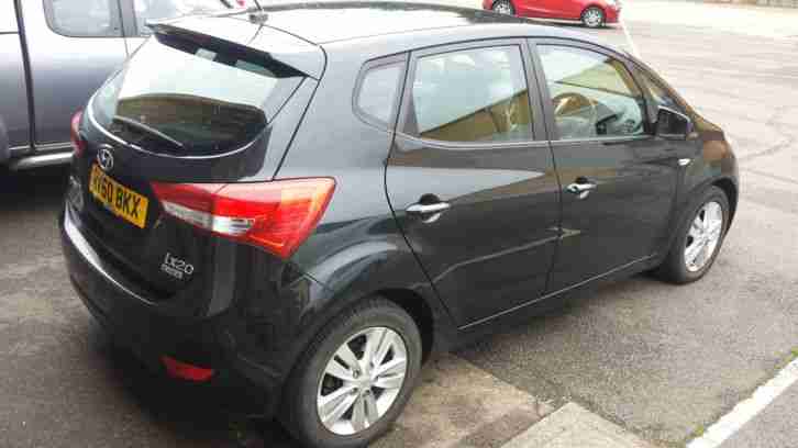 2010 HYUNDAI IX20 ACTIVE CRDI BLACK MANUAL 1.4 DIESEL 5 DOOR £30 YEAR ROAD TAX!