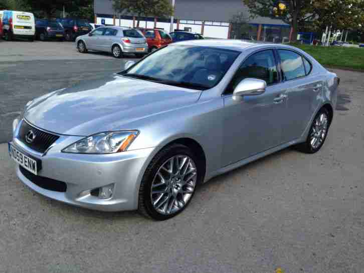 2010 LEXUS IS 220D SE-I 6 SPEED MANUAL TURBO DIESEL SILVER WITH FULL LEATHER
