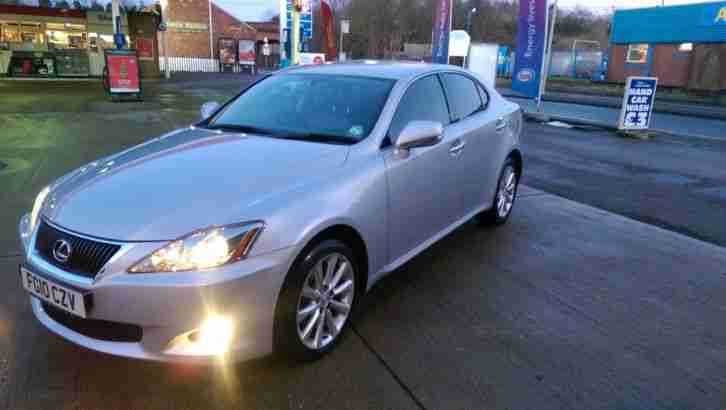 2010 LEXUS IS 220D SE-I SILVER SAT NAV BLACK LEATHER SERVICE HISTORY