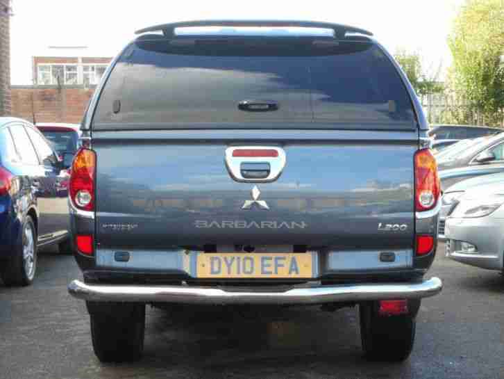 2010 Mitsubishi L200 LWB Lb Diesel Double Cab DI-D Barbarian 4WD Auto 176Bhp