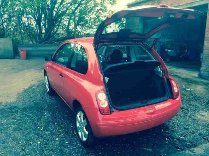 2010 NISSAN MICRA VISIA RED LOW MILLAGE