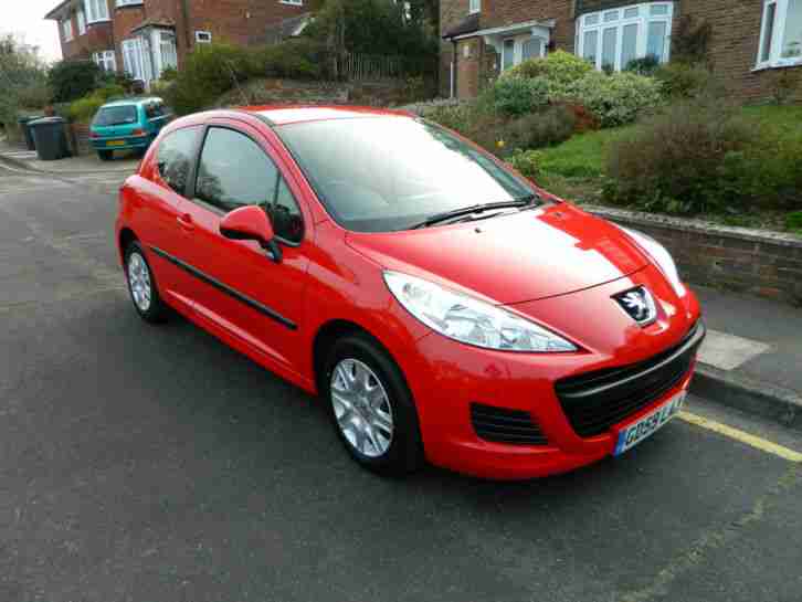 2010 PEUGEOT 207 1.4 16V 73 BHP S 3 DOOR RED AIR CON ONE LADY OWNER FROM NEW