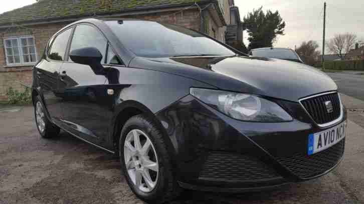 2010 SEAT IBIZA S A/C 1.4 TDI Black Diesel 5dr Hatch Full Service History & MOT