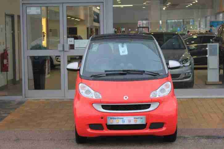 2010 SMART FORTWO 1.0mhd Passion 2dr Softouch Automatic Coupe