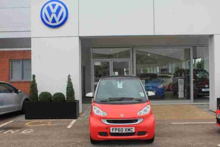 2010 SMART FORTWO Passion mhd 2dr Softouch Auto [2010] Automatic Coupe