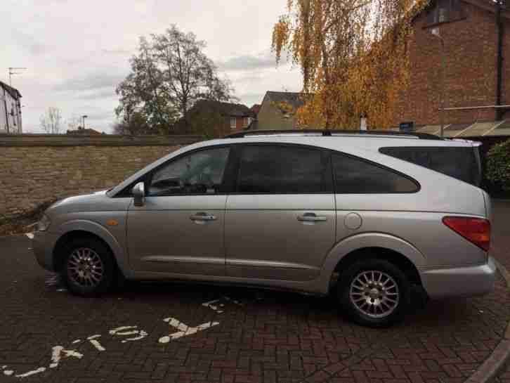 2010 SSANGYONG RODIUS 270 2.7 DIESEL ES AUTO SILVER AUTOMATIC, MOT TILL MAY 2017