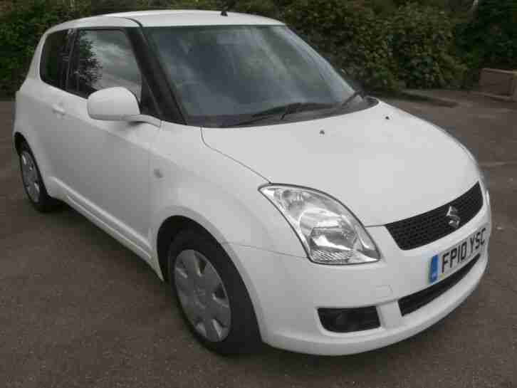 2010 SUZUKI SWIFT SZ3 1.3 S DOOR ,ONE OWNER,FSSH ,NEW MOT ,70000 MILES,VGC,WHITE