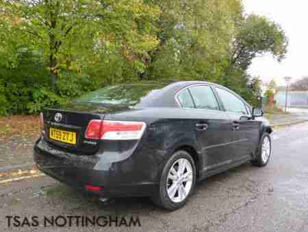 2010 Toyota Avensis 2.2 D-4D 150 T4 Black Damaged Salvage CAT D