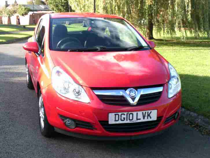 2010 VAUXHALL CORSA ENERGY CDTI73 EFLEX RED