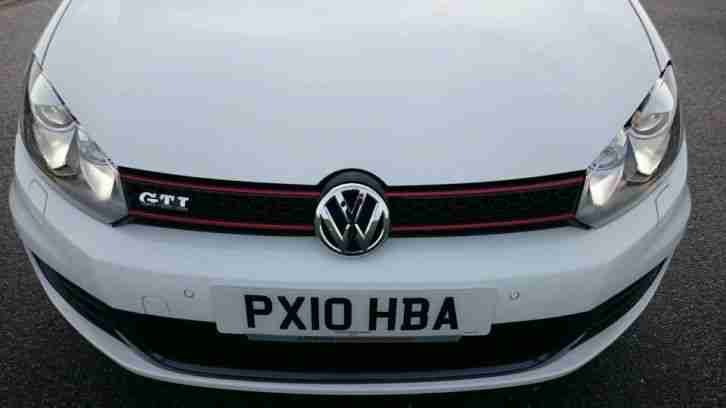 2010 VOLKSWAGEN GOLF GTI S-A WHITE FVSH High Spec 5dr 21k miles,leather, xenon