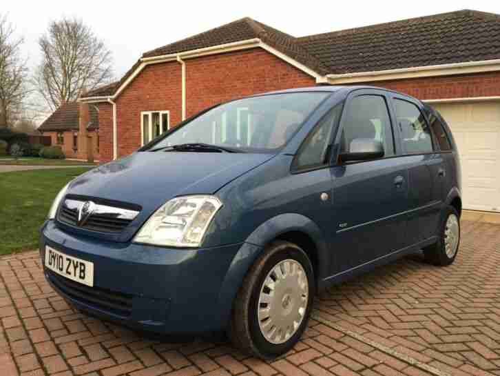 2010 Vauxhall Meriva 1.4 twinport petrol blue