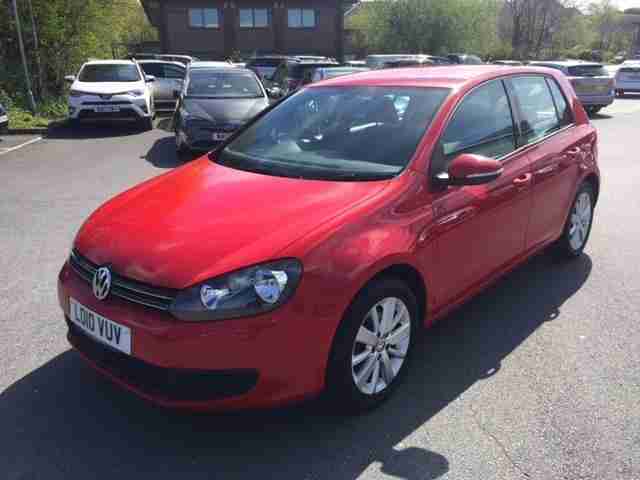 2010 Volkswagen Golf 1.6 TDI BlueMotion Tech Match Final Edition 5dr Diesel red